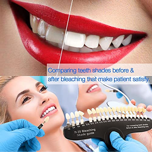 Annwah Dental teeth Shade vodič, profesionalni Porculanski 3d R-20 tablica za izbjeljivanje zuba sa 20 boja