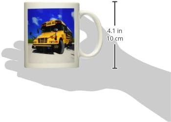 3drose mug_154986_1 Žuti školski autobus po sunčanom danu keramička šolja, 11 unci