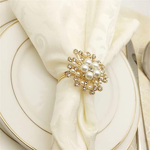 TREXD 10 banket salvete za prsten za prsten za vjenčanje za vjenčanje za vjenčanje svečane zabave