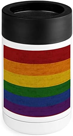 LGBT Powe Flag Cooler Cup izolirani od nehrđajućeg čelika može hladnije drhtavi nosač s poklopcima za žene muškarci pokloni