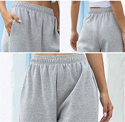 Andongnywell ženske trenirke za jogu labave vježbe Joggers hlače udobne Lounge hlače s džepovima