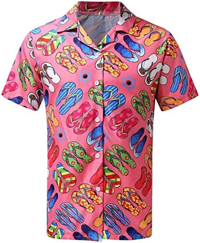 Havaji Havaji odmor odgovarajući porodična grupa T-Shirt Muška plaža Shirt Sexy Hawaiian Shirts for Men