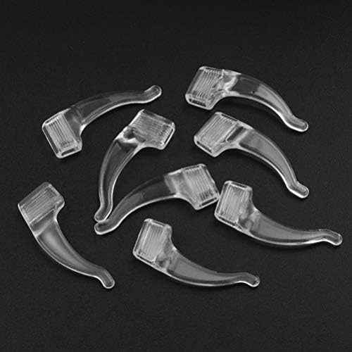 Doitool Glass Ear Grip Pribor za naočale 30 pari Očistite naočale Anti-naočale za uho Grip Silikonski ušni kukir Temple Savjeti savjeti