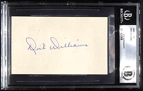 Indeksna kartica 3x5 Dick Williams BGS Automatski autogramirani Bas Autentic B77878 Ocjenjivane BGS Auto - bejzbol ploče sa autogramiranim