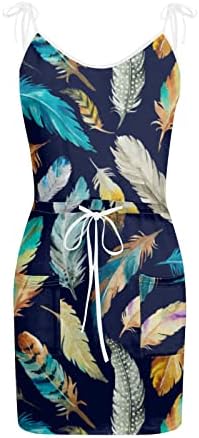 SERYU ljetne haljine za žene 2023 špageti remen V-izrez modna štampa Mini haljina na plaži sarafan za zabavu