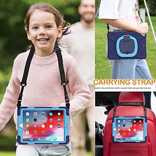 Braecn Silicone iPad 6. / 5. generacija, kompatibilan je za iPad Pro 9,7, iPad Air 2, trostruki zaštićeni silikonski poklopac sa stabilnim