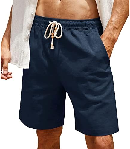 Moderne kratke hlače za muškarce Muške šorc pamuk čipke Velike džepove casual hlače kratke hlače elastične pojaseve