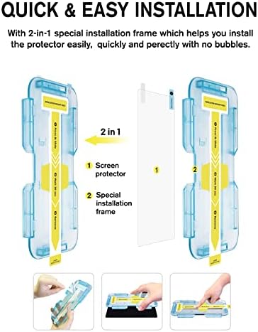 Hocents. Zaštita ekrana od kaljenog stakla za Nintendo Switch OLED-2 paket [alat za automatsko poravnanje]