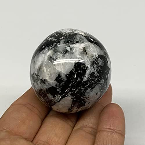 Watangems 129,9 grama, 1,7 , prirodni duginski moonstone sfera Kuglasto kameno iz Indije, B27170
