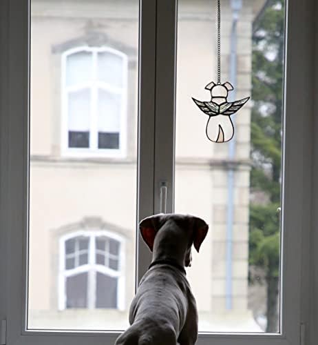 ZUAJITER Angel Dog Memorijalni pokloni za gubitak poklona simpatije pasa, prolazeći ukrasi sjećanja na sjećanje za ljubitelje pasa,