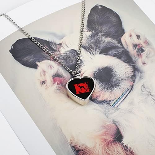 Italijanski HRT ljubavni pas ženska spomen urna u obliku srca privjeska suvenir nakit za psa psa mačka pepeo