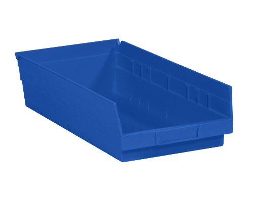 Aviditi Nestabilni plastični kanti za pošiljke, 17-7 / 8 x 8-3 / 8 x 4 inča, plavo, pakovanje od 10, za organizovanje domova, kancelarija,