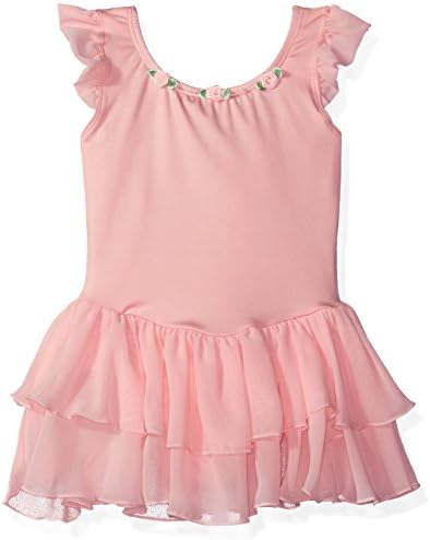 Clementine Girl's Microfiber Flutter Sleeve Dance triko