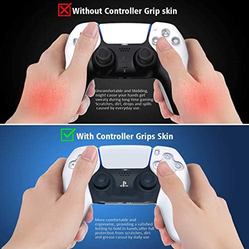 PS5 silikonska kontroler kože, PS5 kontroler Grip poklopac, hvatajući poklopac protiv klizanja za DualSense kontroler, izdržljiva