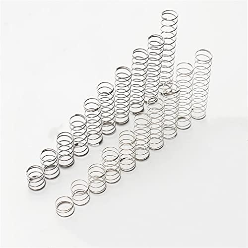 Nersh SXYONG-SPRING 20PCS nehrđajući čelik Mikro kompresion Projektni žica 0,8 mm Vanjski prečnik 12mm Dužina 10mm-50mm,