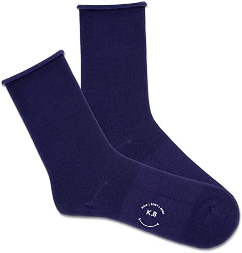 K. Bell Womens Solid Modal Roll Top čarape za posade
