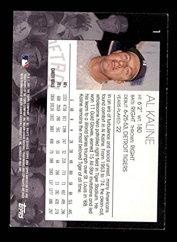 2001 TOPPS 1 Al Kaline Detroit Tigers Nm / MT Tigers