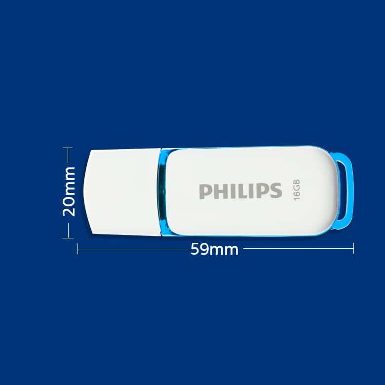Philips 16GB Flash Drive, 3-pakovanje, snijeg snijeg USB 2.0 - bijelo / plavo