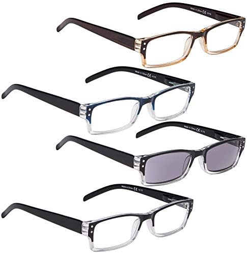 LUR 3 pakovanja metalnih naočala za čitanje + 4 paketa klasične naočale za čitanje