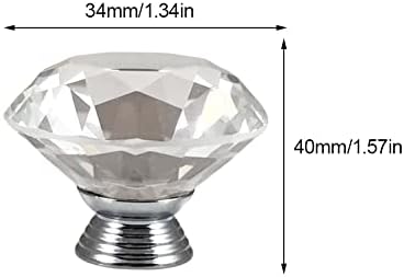Uredske kuhinjske ormariće ormarića ormarića dugmeta Clear Staklena vrata Kristal Diamond Jednostavan ormar Ormar Početna Trajna moderna