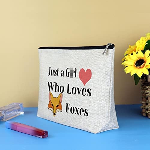 Fox poklon kozmetička torba Fox pokloni za ljubitelje fox zamislioca zamislila na poklon tema najbolji prijatelj prijateljstvo poklon