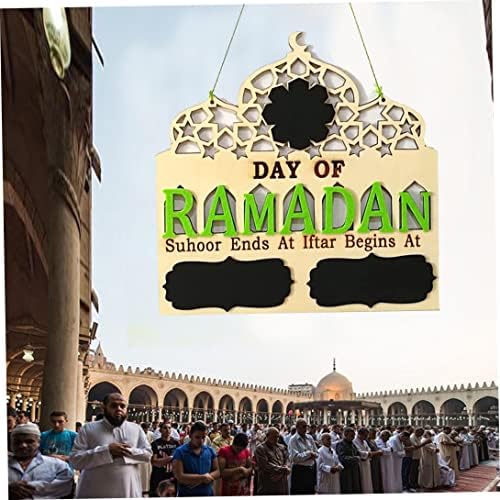 Zidni Kalendari, Ramazan Advent Kalendar Eid Mubarak Drveni Ukras Muslimanski Islam Kalendar Odbrojavanja 2023 Dekoracija