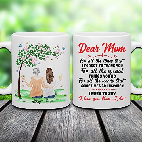 Personalizirana mama šalica za kafu Custom 11oz, 15oz krigla s avatarima, imenima, citatima - personalizirani pokloni za majku, kćer