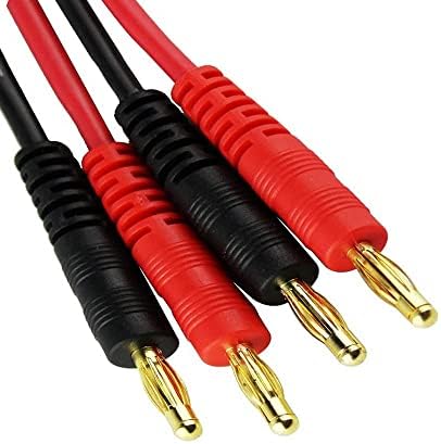 Wmzjnljy 2pcs kompatibilan sa trakom za trax do 4 mm banana utikač baterija RC bilans naplate kablovski adapter priključak 12AWG 30cm