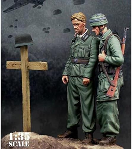 Goodmoel 1/35 Drugog svjetskog rata figura njemačkog vojnika smole / Nesastavljeni i neobojeni minijaturni komplet vojnika / HC-3036