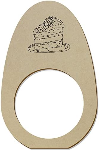 Azeeda 5 X 'jagoda za tortu na krize' drveni prstenovi / držači / držači