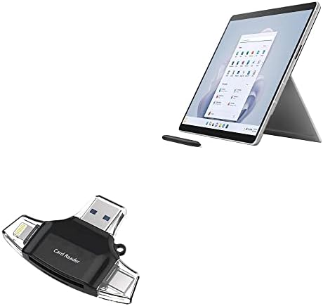 BoxWave Smart Gadget kompatibilan sa Microsoft Surface Pro 9 - čitač SD kartica AllReader, čitač microSD kartica SD kompaktni USB
