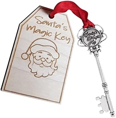 Djedov ključ za kuću bez ukrasa od dimnjaka Santa ključ Santa klauzula ukras Santas ključ Božićni vijenac mali