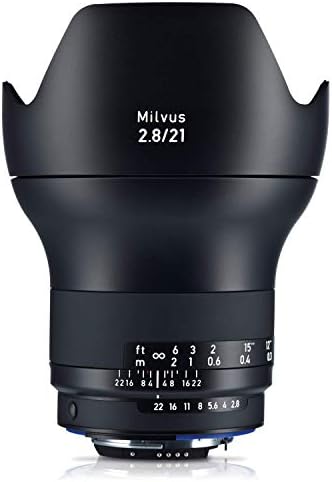 Zeiss Milvus 21mm F/2.8 Full Frame objektiv kamere za Nikon F-Mount ZF.2, Crna