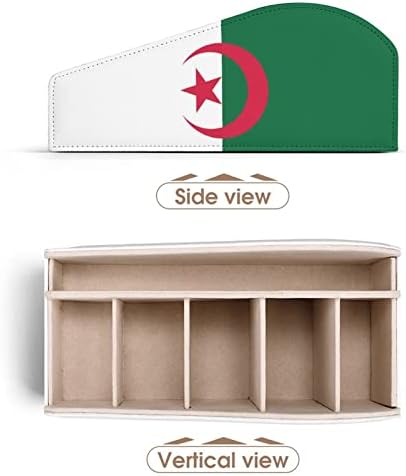 Držač za daljinski upravljač Alžir sa 6 odjeljaka PU kožna daljinska kutija za odlaganje organizatora za kućnu kancelariju