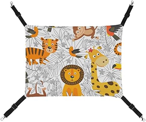 Viseća mreža za mačke sa kavezom žirafa lav tigar krevet za ljuljanje za kućne ljubimce pogodan za kaveznu stolicu u zatvorenom prostoru