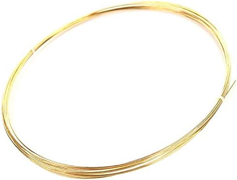 Zerobegin H62 Mesingana gola žica rola za izradu nakita uradi sam, provodljiva, dužina: 1000 mm, prečnik 1,2 mm