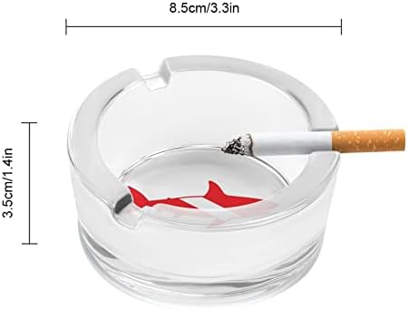 Great White morski pas za ronjenje pepeljara za cigarete na okruglom pepelom prijenosni nosač pepela za unutarnji vanjski