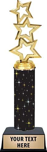 11-inčni troferi sa tri zvjezdice - crna ponoć tri zvjezdice trofejne nagrade
