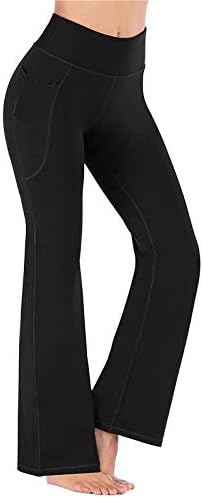Ženske gamaše od plamenu s vježbama Čučanjsko otporne na joga hlače visoke struk široke noge Capris Control Tummy Control Atletic