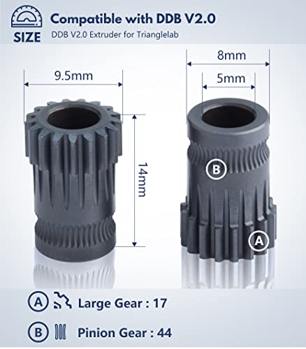 Thingverse Izdržljivi RNC nano obloženi dvostruki zupčani zupčani čelik Diy Direct Drive Basic komplet Kompatibilan sa Teva Tornado