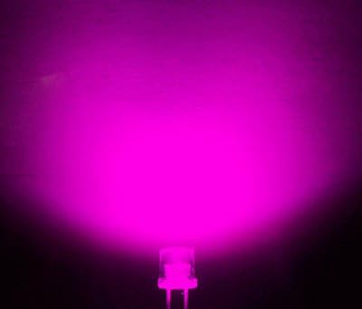 100kom x Super svijetle 3mm Pink Flat Top Led lampa Led 3mm Pink