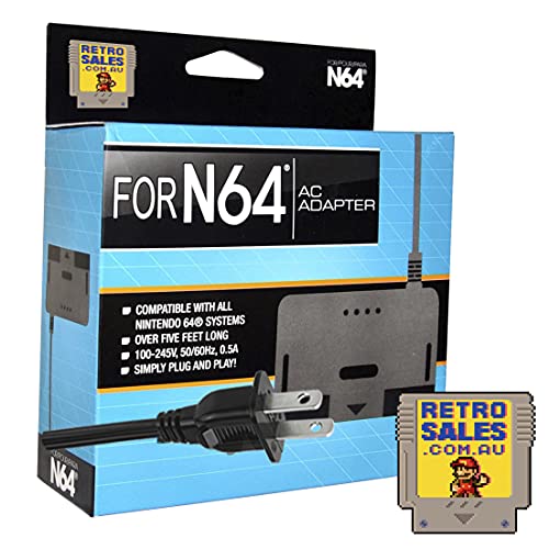 N64 Adapter za napajanje pogodna originalna zamjena za Nintendo N64 Power Cord AC Adapter Region Besplatna igra kompatibilna sa nintendo