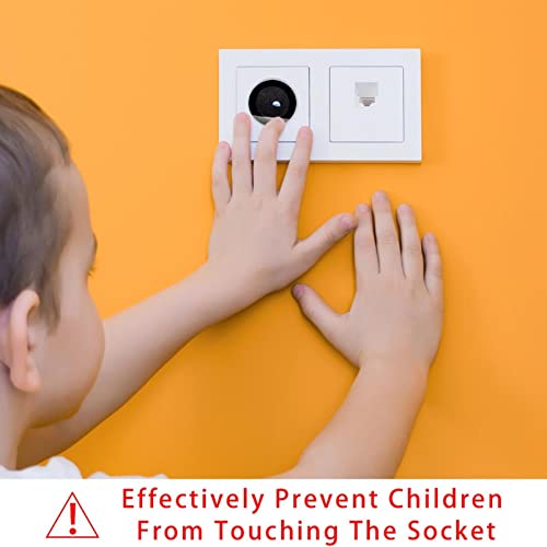 Yidax vanjski prostor Crne utičnice za zaštitu od beba / sigurni štitnici za električne utikače | čvrsti nasadni poklopci za djecu