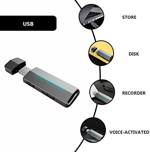 SOLUSTRE Digitalni diktafon za smanjenje glasa uređaj za snimanje glasovnog aktiviranog diktafona