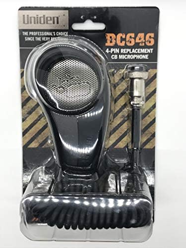 Uniden BC646 4-pinska zamjena mikrofona za CB Radio, udoban ergonomski dizajn ručke pištolja, robusna konstrukcija, jasan kvalitet