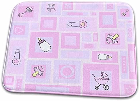 3drose Janna Salak Designs Baby - Baby Girl Essentials - prostirke za kupatilo
