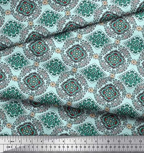 Soimoi pamuk platno tkanine geometrijski, Paisley & Mandala umjetnički dekor tkanine štampane Dvorište 56 inčni širok