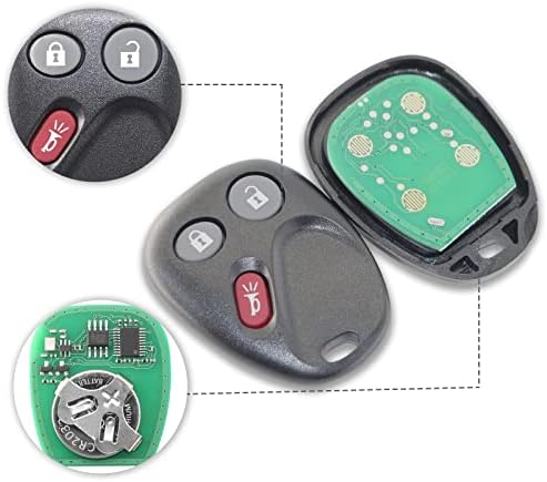 OSHMO zamjena za ključ automobila bez ključa, Privezak za ključeve od predajnika klikera, daljinsko upravljanje za ulazak sa 3 dugmeta