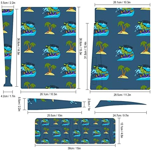 T Rex na dasku za surfanje puna zaštitna naljepnica za omotavanje kože naljepnica kompatibilna sa konzolom i kontrolerom verzije PS5 diska