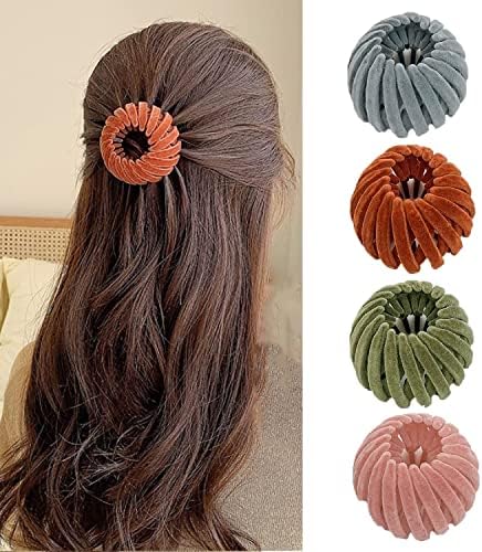 Gnuozd 4pcs Zabernim Birds Nest Magic Hair Clip, Zabernim kopča za kosu, Zabernim Držač za kosu, Zabernim oprema za kosu za žene